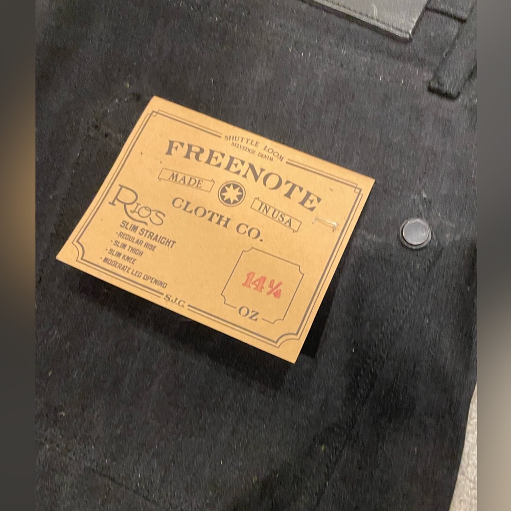Freenote Cloth Co - Rios Slim Straight Selvage Denim